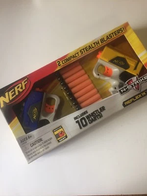 NERF N-STRIKE REFLEX IX PAQUETE DE 2 INCLUYE 10 DARDOS SILBADORES... HASBRO... NUEVO Foto 1 de 4
