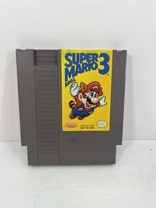 Super Mario Bros 3 NES LEFT Bros Variant USA Authentic Cleaned Tested Nintendo - Picture 1 of 8