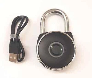 Candado Hoppe operado por huellas dactilares 90/54 mm - negro - Imagen 1 de 2