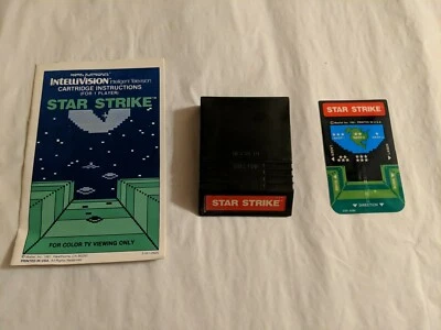 Star Strike (Intellivision, 1981) w/ Manual & Single Overlay - Working - Image 1 of 4