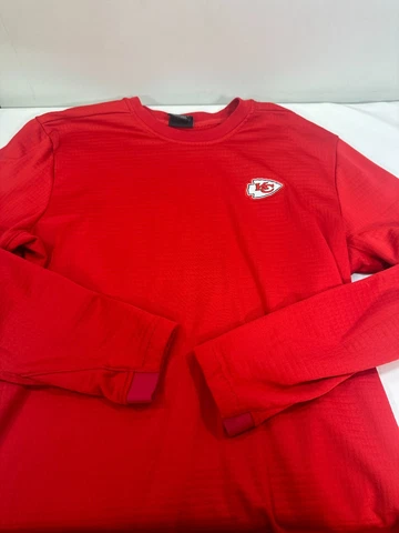 Nike Kansas City Chiefs On Field Red Sweater Sweat Shirt Used Size L Cover