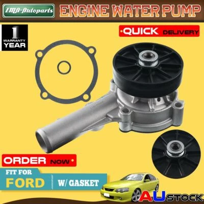 Water Pump For Ford Falcon AU EF EL AU XH NF Fairmont Ute with pulley 6cyl 4.0L - image 1 of 4