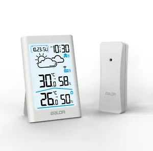 BALDR Wireless Weather Station Temperature Humidity Indoor Outdoor with Sensor - Picture 1 of 12