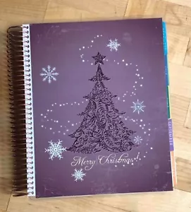 Glam Purple Christmas Tree Front/Back Cover Set 4 use w Erin Condren Planner - Picture 1 of 4