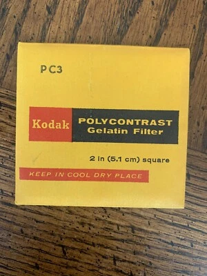 Kodak PC3 Polycontrast Filters | 2" x 2" Gelatin Filters - Image 1 of 2