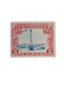 Estampilla de Estados Unidos # C11 5 centavos baliza en las Montañas Rocosas única LH OG 1928-30 - Imagen 1 de 4