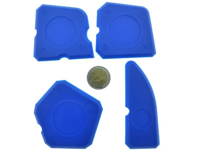 4tlg Fugenglätter Silikonspachtel Abzieher Silikonglätter Fugenabzieher Silikon - Bild 1 von 2