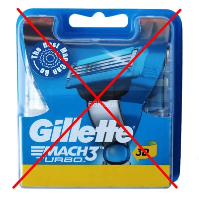Gillette Mach3 Turbo 3D Rasierklingen ohne Umverpackung 4 5 8 10 12 15 16 20 - Bild 1 von 4