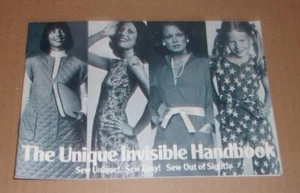 THE UNIQUE INVISIBLE HANDBOOK ABOUT SEWING (PHAMPHLET, 1975) - Picture 1 of 2