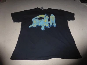 DEATH LEPROSY ERA LOGO TOUR CONCERT SHIRT HEAVY METAL HARD ROCK BLACK SIZE L    - Picture 1 of 3