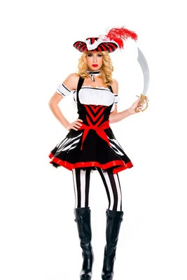 Music Legs Sexy Sea Rover Women's Pirate Costume Cosplay Size S/M NEW - Image 1 of 4
