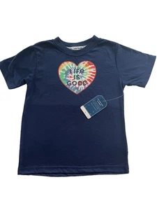 Das Leben ist gut. Mädchen Pullover Gr. 7 in blau. Made in China. - Bild 1 von 7