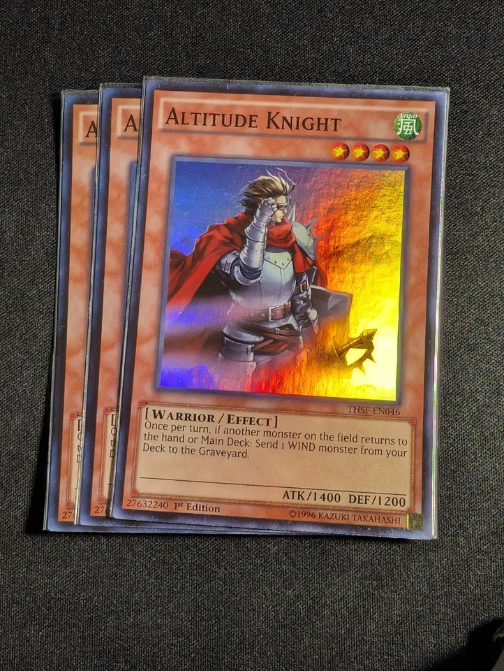 Yugioh - 3x Altitude Knight THSF-EN046 1st Edition Super Rare NM - Image 1 of 1