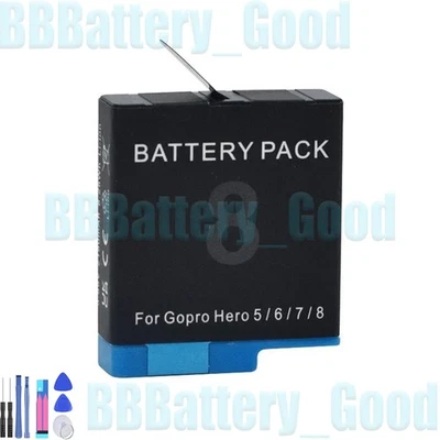 For GoPro Hero 5 6 7 Gopro 8 Black Sports Action Camera Battery 1220mAh - Image 1 of 4
