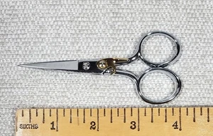 Gingher 4" Spring-Action SCISSORS G-4SA SHARP Sewing Embroidery Excellent Cond. - Picture 1 of 4