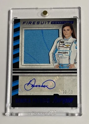 2016 Panini Torque Danica Patrick Silhouette Firesuit Signatures #03/15 Auto - Image 1 of 2