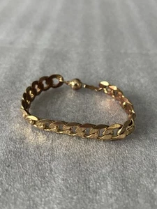 Vintage Bronzefarben Box Kette Armband 7" Elegant Feminin  - Bild 1 von 6