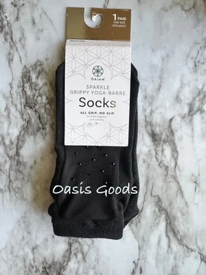 Gaiam Sparkle Grippy Yoga -Barre Socks All Grip, No Slip Size OS - Image 1 of 2