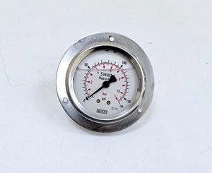 WIKA S EN837 1 / Cl.1.6 Pressure Gauge 0-11 bar 0-160 PSI 4131718470 - Picture 1 of 7