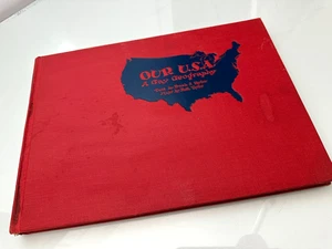 1938 OUR U.S.A. A GAY GEOGRAPHY Frank and Ruth Taylor Cartoon Maps Of USA - Imagen 1 de 18