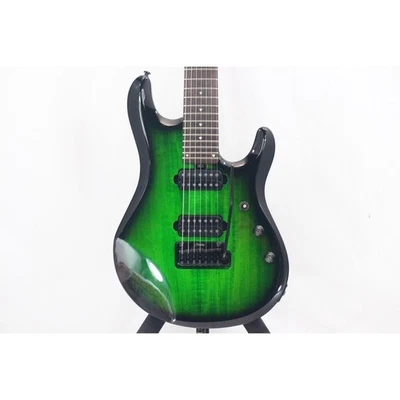 Diapasón SQUIER JP70 usado de palisandro 7 cuerdas verde con estuche blando Foto 1 de 4