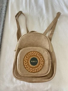 Mimco Faux Leather Tan Brown Mini Backpack Bag - Picture 1 of 4