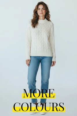 Women's Winter Jumper Super Soft Cosy Cable Pattern Pullover Sweater WINTER SALE - Image 1 of 4