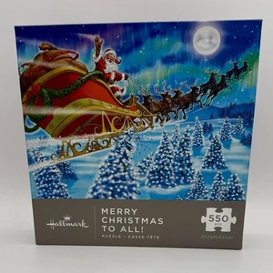 Hallmark Exclusive 2017 Merry Christmas to All Puzzle - 550 Pieces - NEW SEALED - Picture 1 of 4