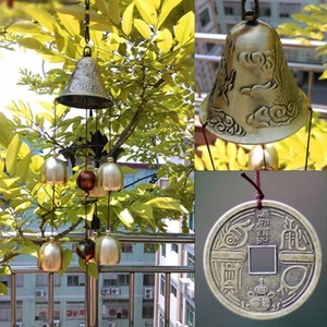 1x Copper Alloy Wind Chimes Bells Home Garden Door Hanging Ornament Decoration - Picture 1 of 9