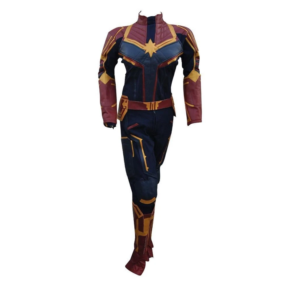 Traje de Batalla Capitana Marvel Body Disfraz Juegos con disfraces Mujeres Halloween Foto 1 de 3