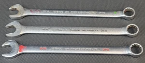 Lot of 3 Proto Professional No. 1218ASD 9/16" Combo Wrench Anti Slip Design - Picture 1 of 15