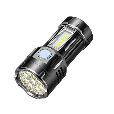 LED Pocket Torch Light Super Bright  Flashlights USB Rechargeable Flashligh D1R2 - Bild 1 von 4