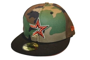 New Era 59fifty CWT Houston Astros Woodland Camo Baseball Cap Fee delivery - Picture 1 of 5