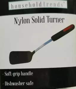 House Hold Trends Nylon Solid Turner Heat Resistant-Stainless Steel Color Black - Picture 1 of 8