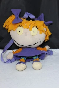 Vintage 1990's 17" Rugrats Angelica Pickles Big Head Backpack Nickelodeon - Picture 1 of 7