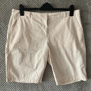 DOROTHY PERKINS PINK SHORTS WOMENS SIZE UK 14 100% COTTON - Picture 1 of 11