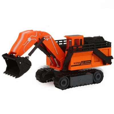 11 Inch Backhoe Excavator Loader Truck Construction Vehicle Diecast Model Toy - Image 1 of 4