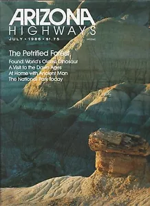 ARIZONA HIGHWAYS ~ July 1986 ~ Petrified Forest - Imagen 1 de 1
