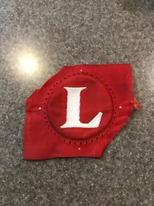 Louisville Slugger Baseball Fabric Embroidered Logo Sew In Patch Unique 1 1/2” - Picture 1 of 3