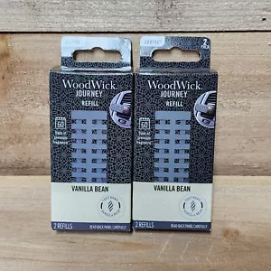 Lot of 2 WoodWick Auto Journey/Sidekick Refills VANILLA BEAN 4 Refills Total NEW - Picture 1 of 4