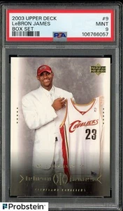 2003 Upper Deck Box Set #9 LeBron James Cavaliers RC Rookie PSA 9 MINT - Picture 1 of 2