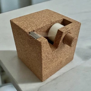 Sculptural Post-Modern Cork Tape Dispenser by SuckUK (Sottsass) - Picture 1 of 13