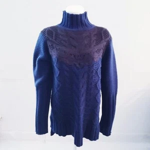 Simply Vera Wang Women's Blue Turtleneck Sweater - Medium - Picture 1 of 9