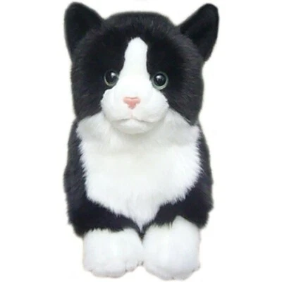 FAITHFUL FRIENDS Peluche gatto orsacchiotto bianco e nero 12" gatto peluche gatti orsacchiotti felino