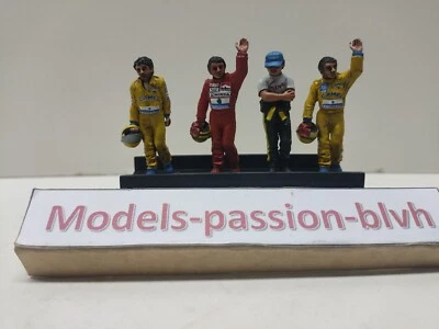 Ayrton Senna X4 1/43 Lotus McLaren Figurines Driver F1 - Photo 1/4