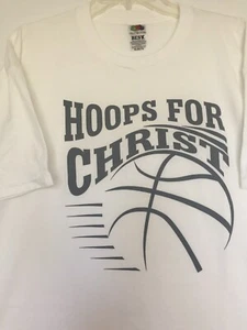 Camiseta de baloncesto cristiana Hoops for Christ camiseta grande nueva - Imagen 1 de 6