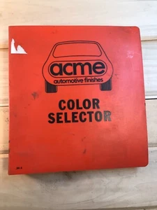 ACME Automotive Refinishers Color Selector Binder 1978-1985 US Makes - Bild 1 von 9