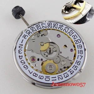 Movimiento de reloj automático de alta calidad PT5000 25,6 mm*4,6 mm 28800 BPH blanco fecha - Imagen 1 de 6