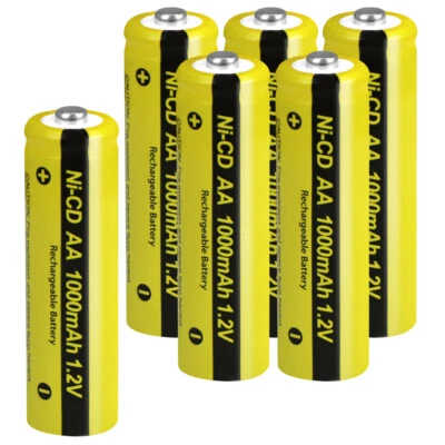Venta al por mayor Baterías recargables tamaño AA 1.2v 1000mAh para luces solares de jardín Foto 1 de 4