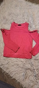 Sanctuary by Antropologie Cold Shoulder Long Sleeves Sweatshirt Top Sz XS - Picture 1 of 7